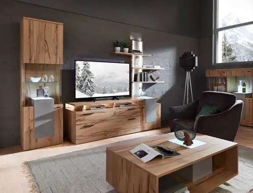 Wohnzimmer furniert