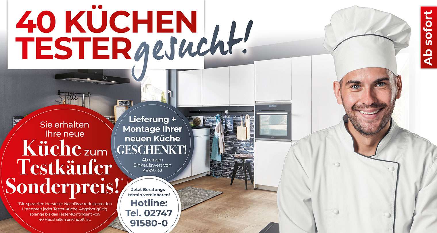 Wir suchen 40 Küchentester 
