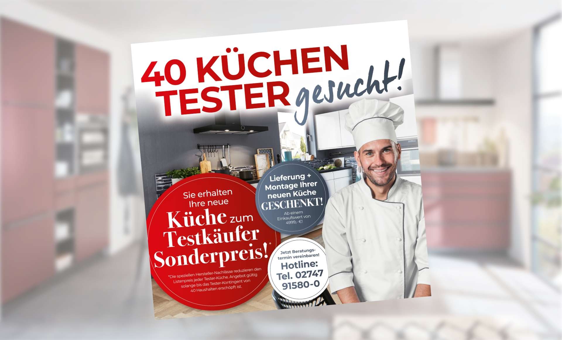 Wir suchen 40 Küchentester